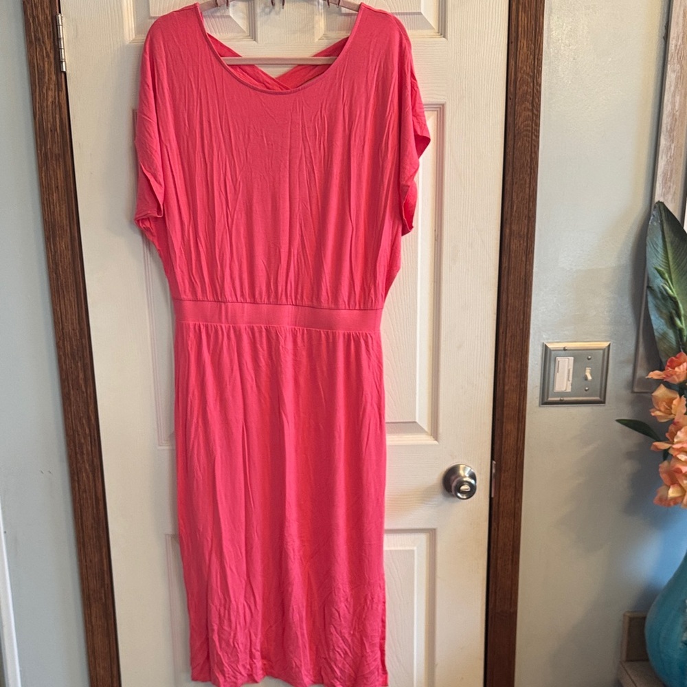 G by Giuliana Vibrant Pink Midi Dress
